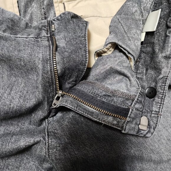 Rag & Bone Silver Chambray High Rise Pleated Aberdeen Trousers - Picture 5 of 6